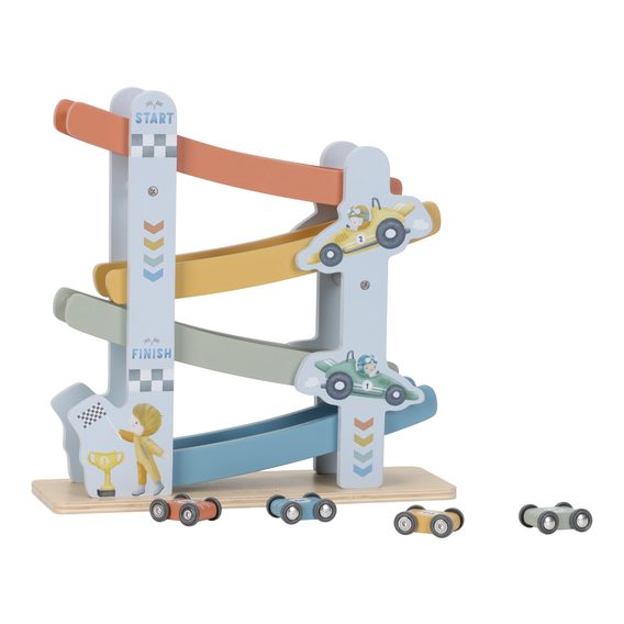 Little Dutch Závodní dráha s autíčky dřevěná Blue