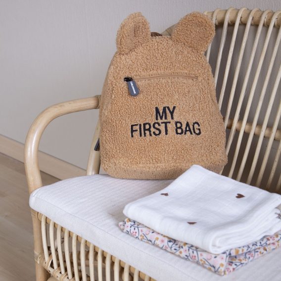 Childhome Dětský batoh My First Bag Teddy Beige