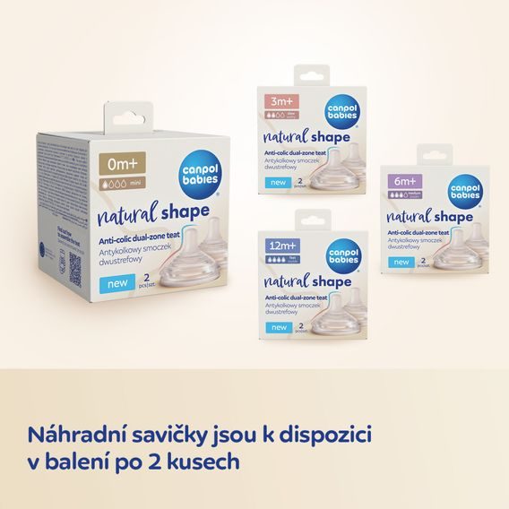 Canpol babies Láhev antikoliková Natural Shape 260ml