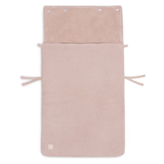 Jollein Fusak do autosedačky Basic Knit WILD ROSE