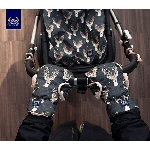 La Millou Luxusní rukávník RUKAVICE na kočárek, LA MILLOU FAMILY - OPAL