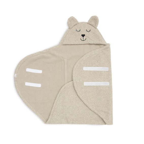 Jollein Zavinovačka do autosedačky medvídek Boucle Olive Green