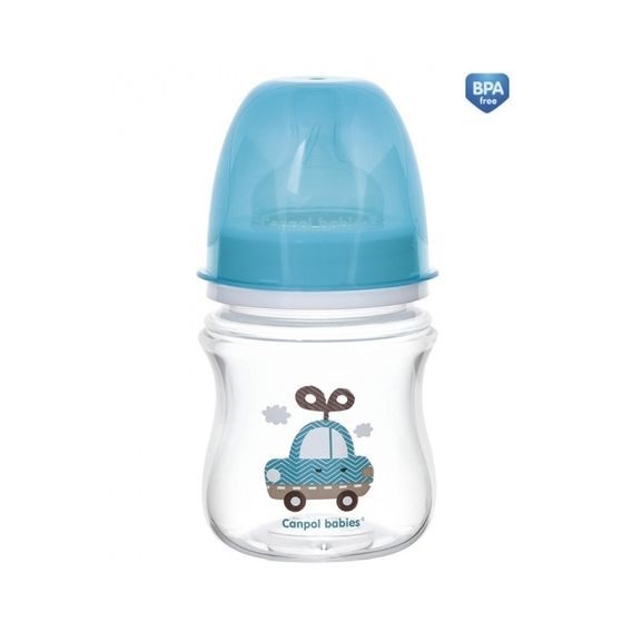 Canpol babies Kojenecká láhev EasyStart TOYS 120ml - MODRÁ