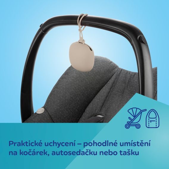 Canpol babies Silikonové pouzdro na dudlík ŠEDÉ