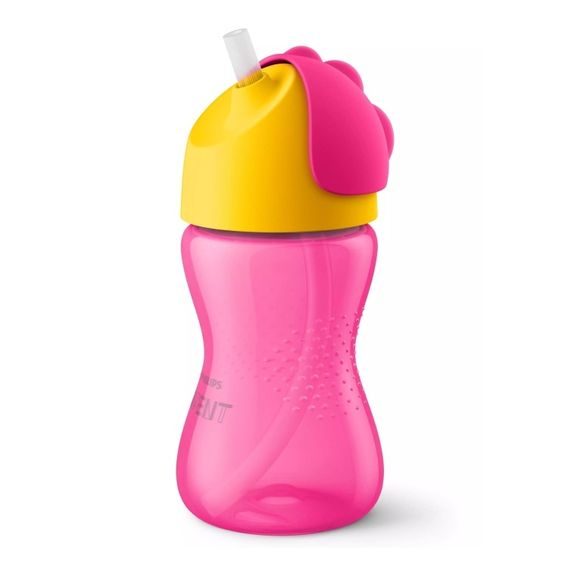 AVENT Hrneček s brčkem 300ml RŮŽOVÁ