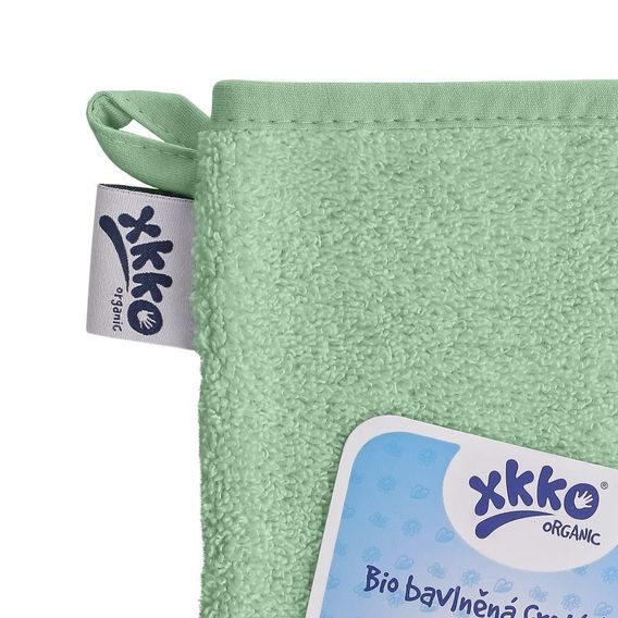 Kikko BIO bavlněná froté žínka XKKO Organic MINT