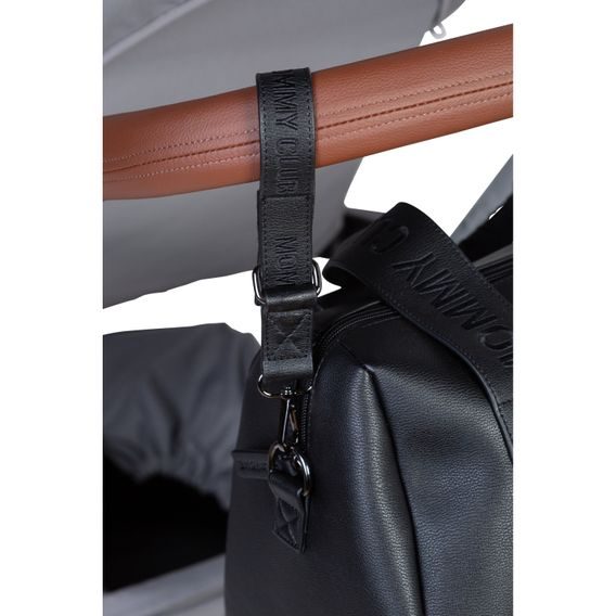 Childhome Přebalovací taška Mommy Club Signature Vegan Leather Black