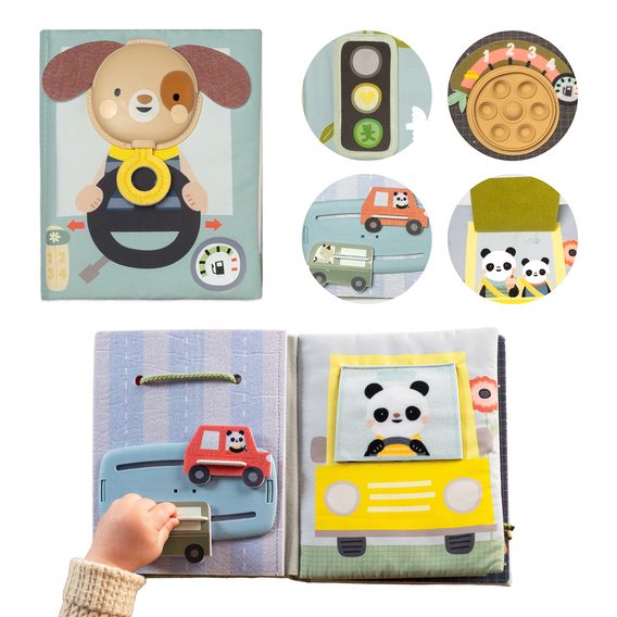 Taf Toys Knížka s aktivitami Tiny Traveler Busy Book