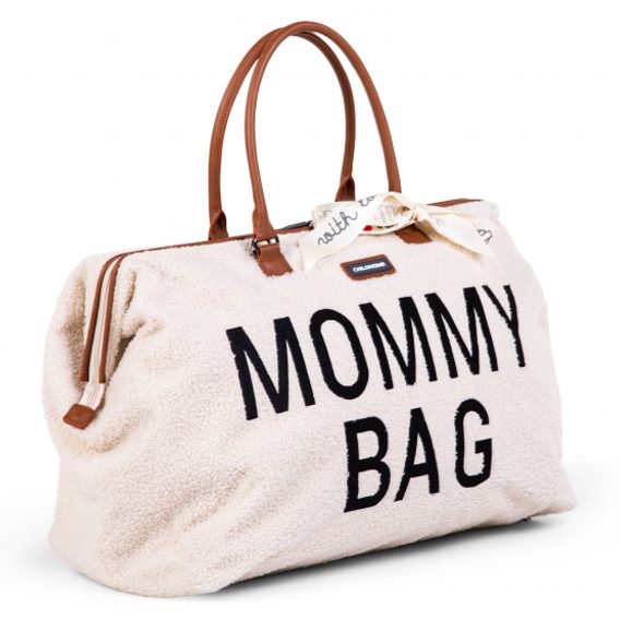 Childhome Přebalovací taška Mommy Bag Teddy Off White
