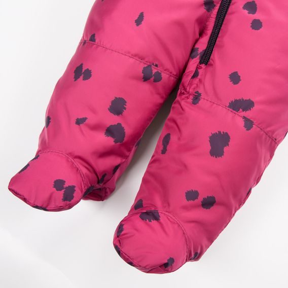 Eevi Kojenecká zimní kombinéza Dogs&Spots JAHODOVÁ