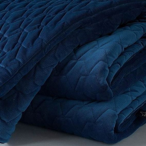 La Millou Prošívaná deka "XL" Velvet (160x200cm) - HARVARD BLUE