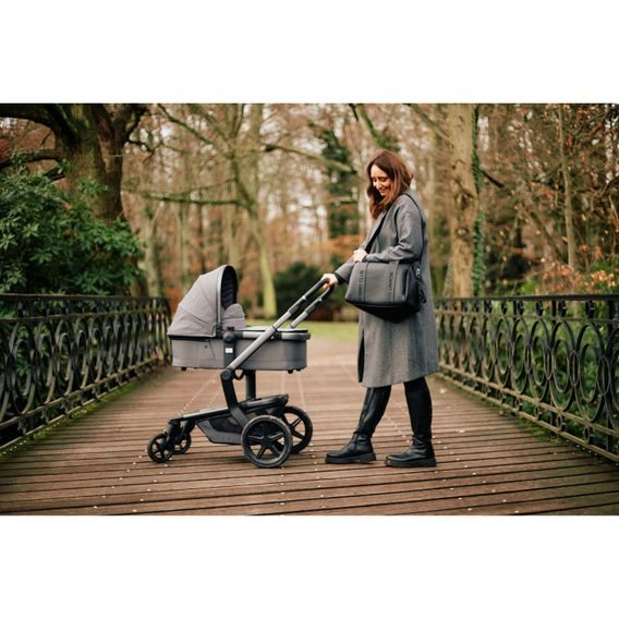 Childhome Přebalovací taška Mommy Club Signature Vegan Leather Black