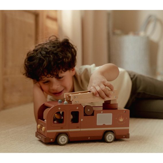 Little Dutch Hasičský náklaďák dřevěný