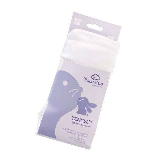 Träumeland Prostěradlo Tencel 90x40 BÍLÁ