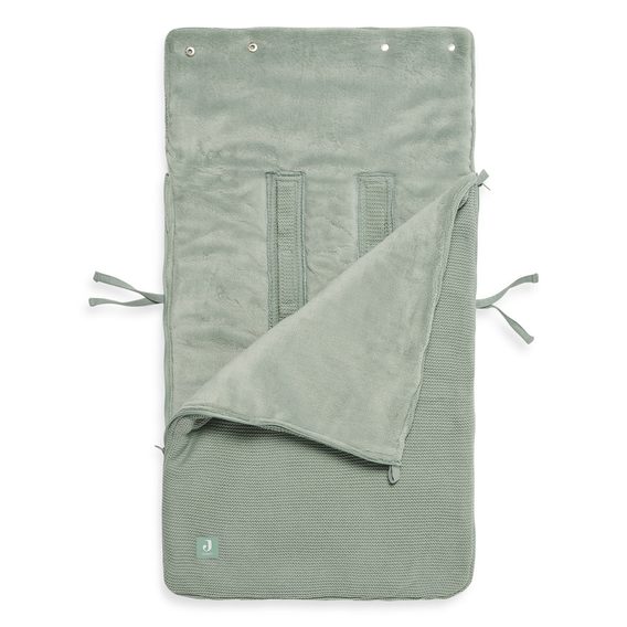 Jollein Fusak do autosedačky Basic Knit FOREST GREEN