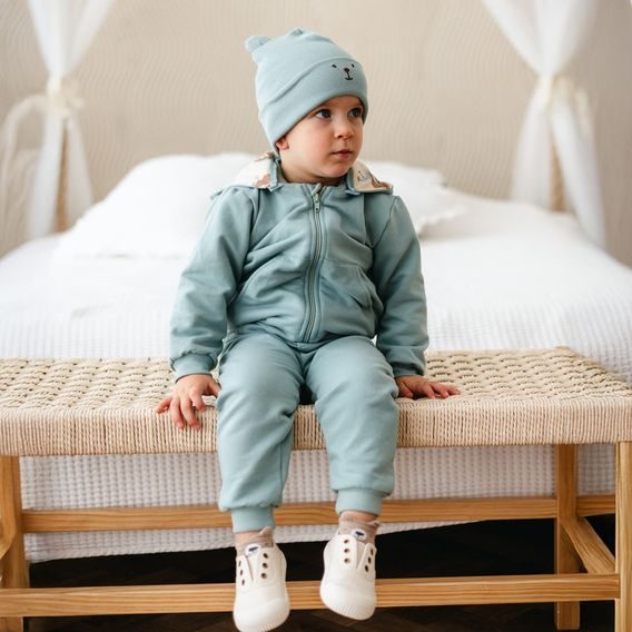 Eevi Souprava mikina + tepláčky Beary Cool ŠALVĚJOVÁ