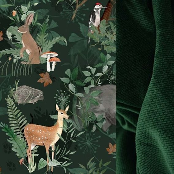 Makaszka Zateplená dětská deka "M" (75x100) WOODLAND