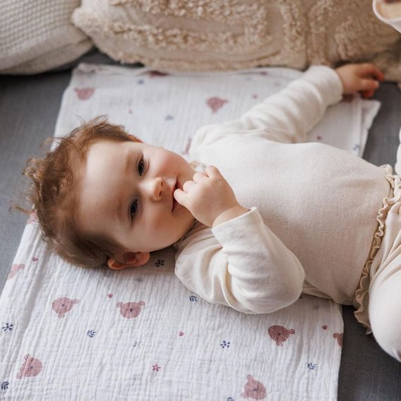 BabyOno Mušelínové pleny 3ks MEDVÍDCI