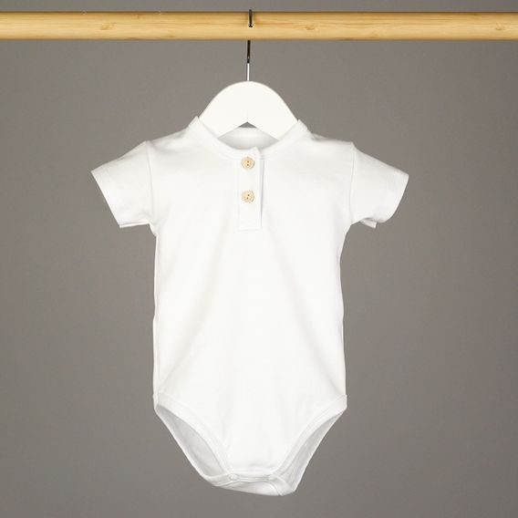Mrofi Body krátký rukáv Polo BÍLÁ