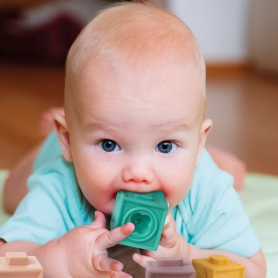 Canpol babies Měkké senzorické hrací kostky 12ks