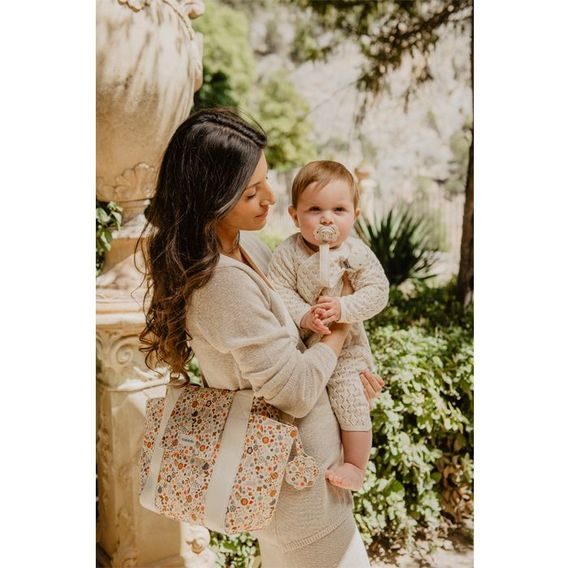 Suavinex Wonderland Klip na dudlík se stuhou KRÉMOVÝ