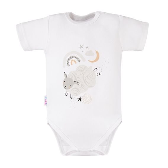 Eevi Body krátký rukáv Mellow BÍLÉ
