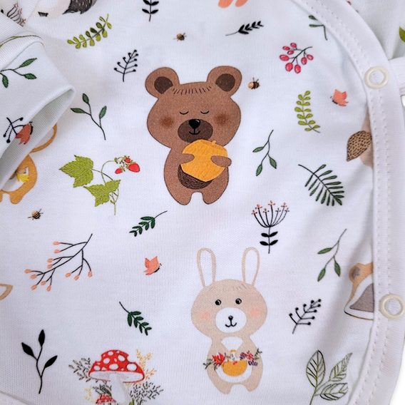 Le Bebe Body + polodupačky Forest animals