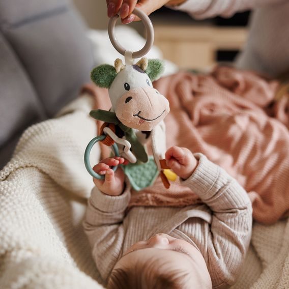 BabyOno Závěsná edukační Kravička BINGO