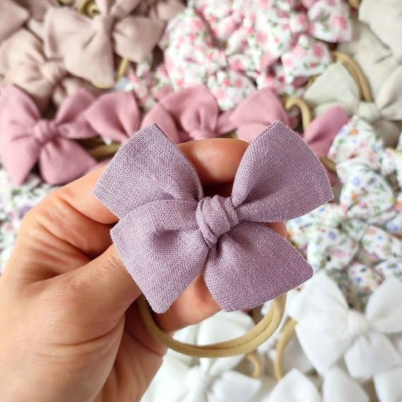 Aliro Čelenka Aline lněná LILA