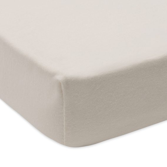 Jollein Prostěradlo napínací 2ks jersey 90x50 Milky Coffee/Ivory