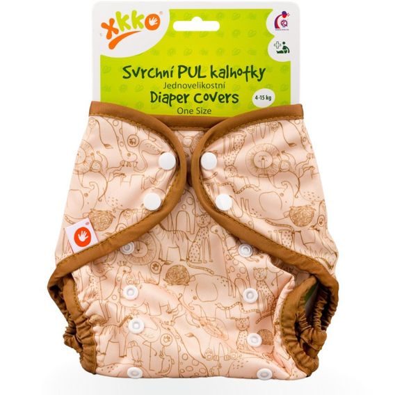Kikko Svrchní PUL kalhotky XKKO One Size SAFARI HONEY MUSTARD