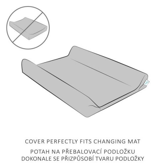 Ceba baby Potah na profilovanou přebalovací podložku 70/80x50cm (2ks) - Light Grey/Dande