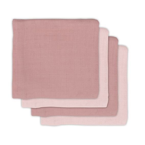 Jollein Pleny Bamboo 4ks (70x70cm) - PALE PINK