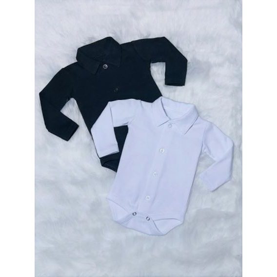 Bambarillo Body košile dlouhý rukáv BÍLÁ