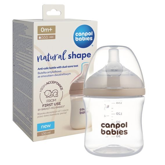 Canpol babies Láhev antikoliková Natural Shape 150ml