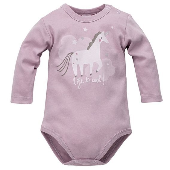 PINOKIO Body dlouhý rukáv Unicorn - FIALOVÁ