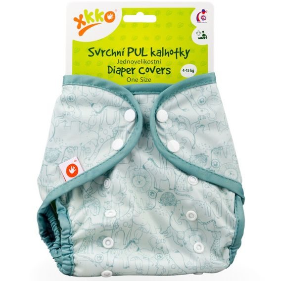 Kikko Svrchní PUL kalhotky XKKO One Size SAFARI GRANITE GREEN