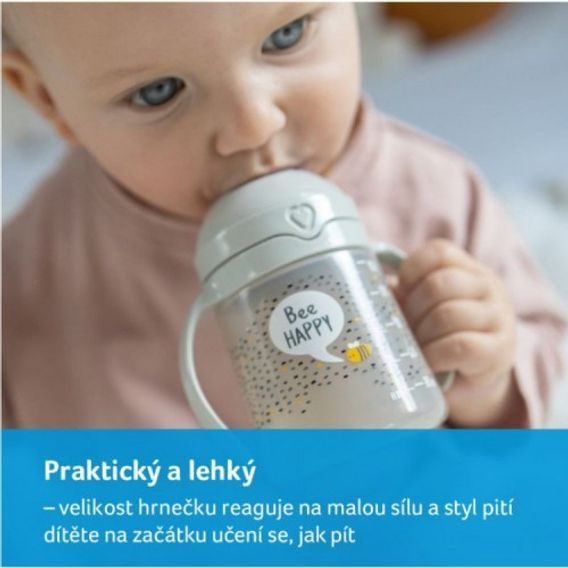 LOVI Tréninkový hrneček BUDDY BEAR 150ml 6m+