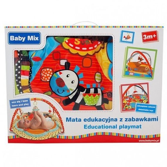 Baby Mix Hrací deka s hrazdou - SAFARI