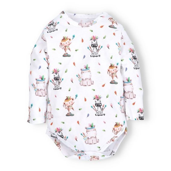 NINI Body dlouhý rukáv Zebra VZOROVANÉ