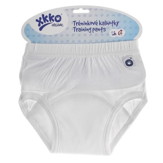 Kikko Tréninkové kalhotky XKKO Organic BÍLÉ