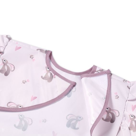 BabyOno Omyvatelný bryndák zástěrka 6m+ KRÁLÍČEK