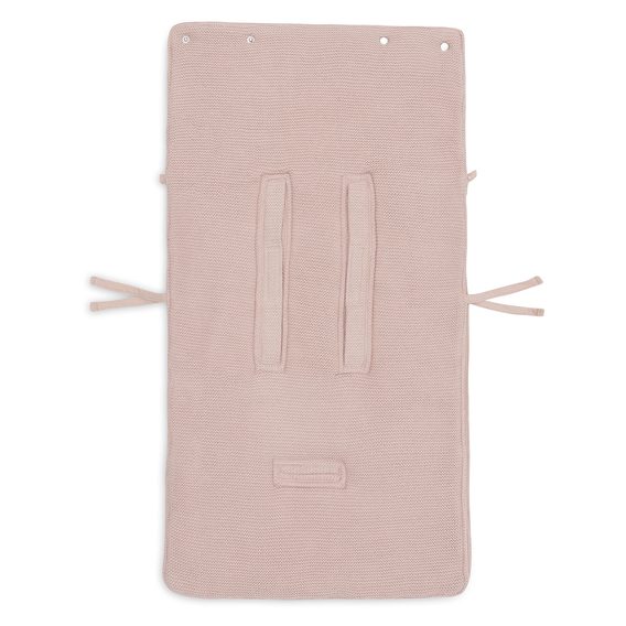 Jollein Fusak do autosedačky Basic Knit WILD ROSE