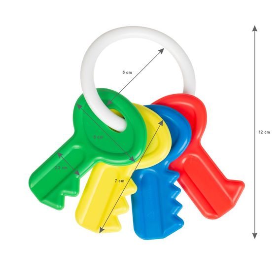 Akuku Chrastítko Klíče BAREVNÉ