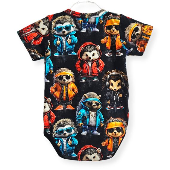 Le Bebe Body krátký rukáv Cool ježci