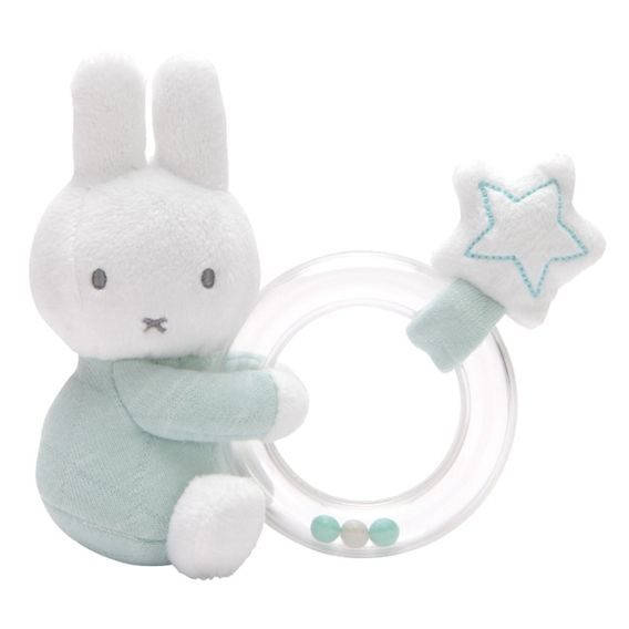 Tiamo Chrastítko s kroužkem MIFFY SAFARI MINT