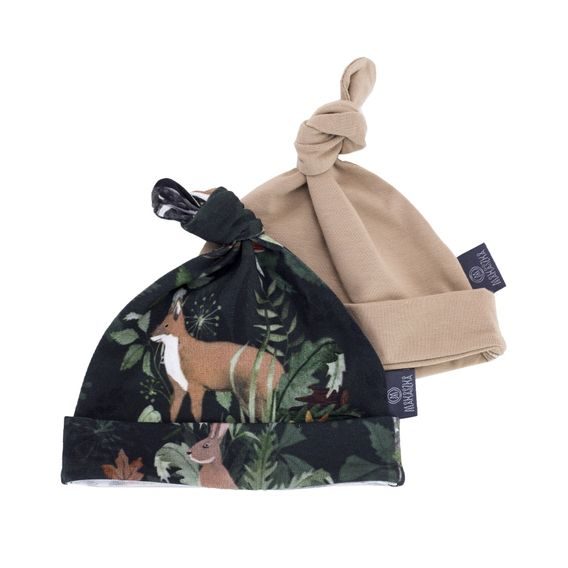 Makaszka Kojenecké čepičky 2ks WOODLAND