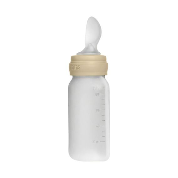 BIBS Squeeze silikonová kapsička s lžičkou Vanilla