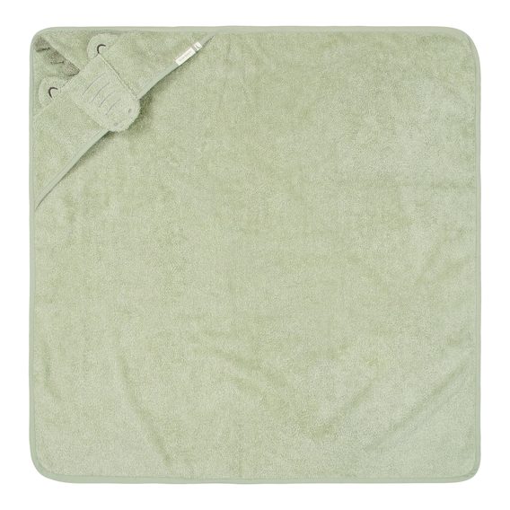 Little Dutch Froté osuška s kapucí organic Krokodýl Safari Friends (75x75cm)