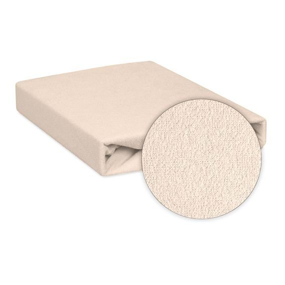 BabyMatex Nepromokavé froté prostěradlo 140x70cm BÉŽOVÉ